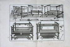 Webstuhl Weberei Leinen Weaving Mill Werkstatt Baumwolle Garn Technik Werkstatt