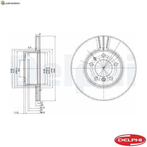 Bremsscheibe bg2433 für - 2x,
