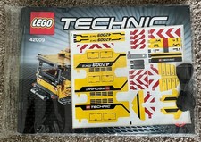Lego Technik 42009 Schwerlastkran Bauanleitung + Aufkleber + Schnur