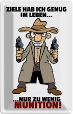 Blechschild 30x20 cm Ziele