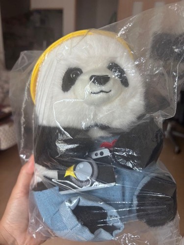 Panda plüschtier denim - im,