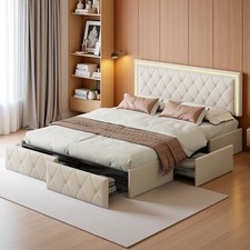 LED Polsterbett Doppelbett