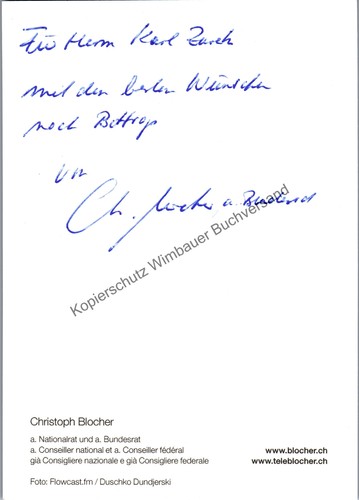 Original autogramm christoph - autogramm,