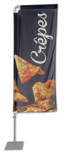 Crêpes beachflag rechteck 250 - crêpes,