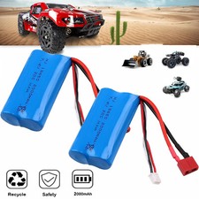 2x 7,4V 2000mAh Li-Ion Akku RC