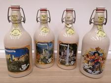 4 Stück Steingut Bierflaschen Bierkrug Sammlerstücke