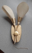 Erco Wandlampe 2 flammig Tütenlampe Messing original 50 er / 60 er Jahre