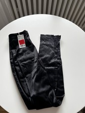 Satinhose Schwarz MNG Größe