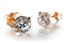 Solitär Ohrstecker 1,0 Karat