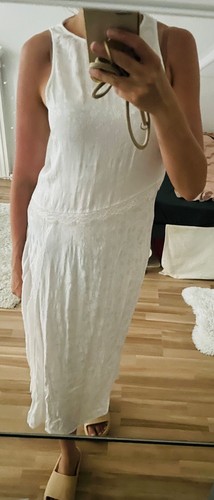 Schönes weisses spitzenkleid - schönes,