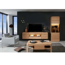 Wohnwand 2tlg eiche bianco - tv,
