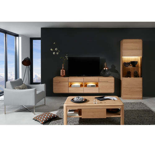 Wohnwand 2tlg eiche - wohnwand,