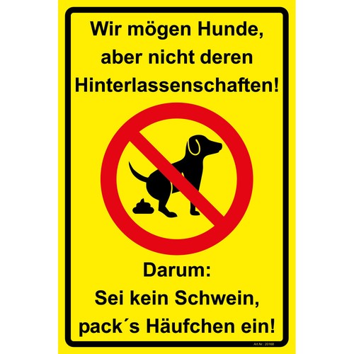 Hinweisschild 300x200 pvc - mm,