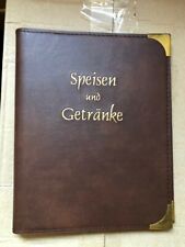 Speisekartenmappen A5 Farbe braun, Buchschrauben 3 Hüllen auf Lager SONDERPOSTEN