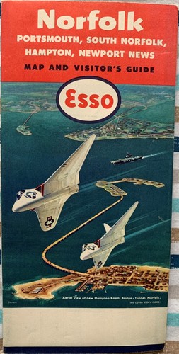 Vintage esso map norfolk - esso,