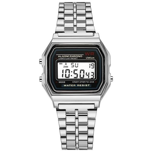 Digitaluhr herren edelstahl - digitaluhr,