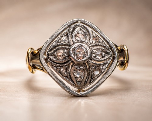 Ring 585 gold art - ring,,