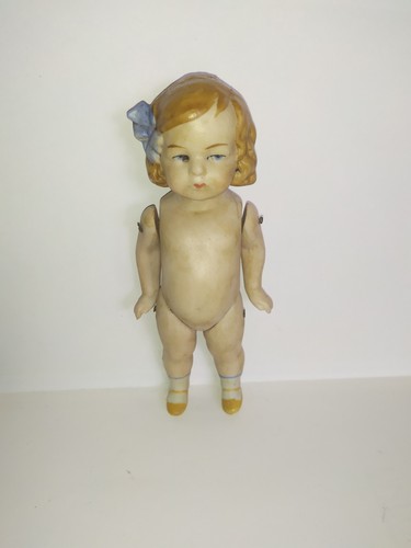 ältere porzellan puppe - ,