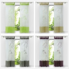 Bestickt Gardine mit