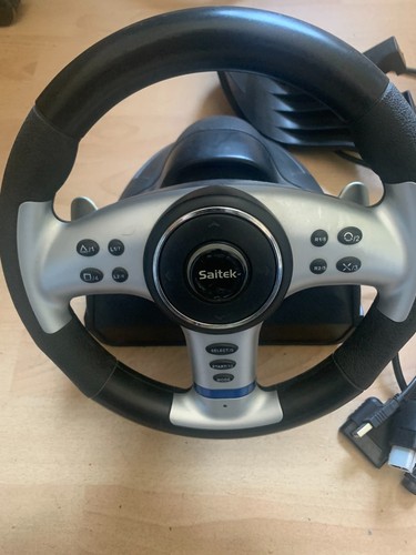 Saitek lenkrad mit pedalen - saitek,