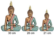 Buddha Figur Gartendeko gold