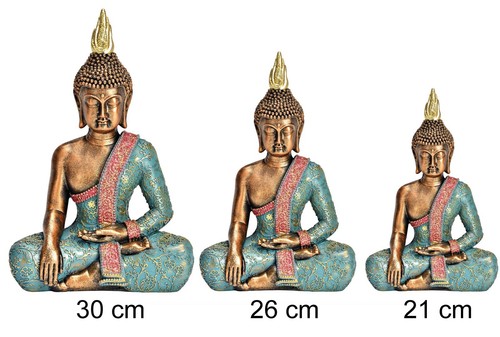 Buddha figur gartendeko gold - figur,
