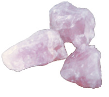 Rosenquarz Rohstein  für Heilung & Dekor 3 stück .560 gr ,Brasil   ( MF-101)