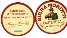 2 Bierdeckel...Filze...BIRRA