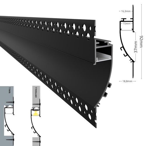 Alu profil trockenbau einbau - profil,