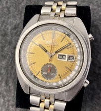 Seiko 6139-6012 „Pogue“ Automatik Chronograph | Vintage 70er | Gelbes Zifferblat