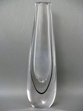 Kosta Vicke Lindstrand Glas Vase Schweden um 1950 