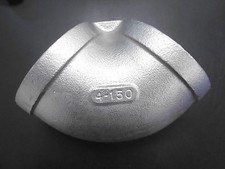 Edelstahl Gewindefitting Winkel Bogen 45° 4" Neu