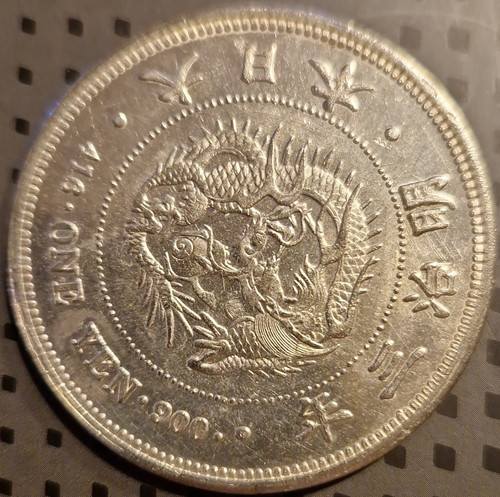 Japan sen 1909 silbermünze - japan,