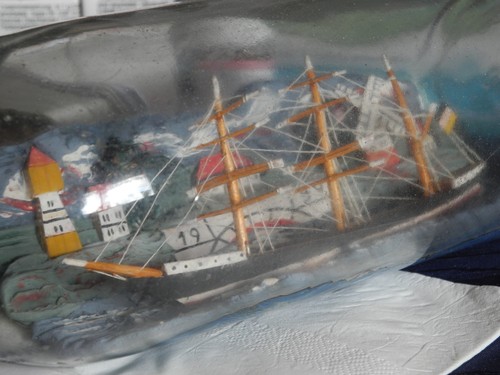 Altes buddelschiff dreimaster - buddelschiff,