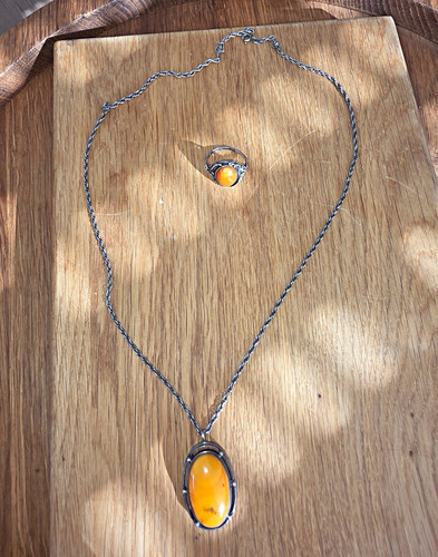 Butterscotch kette und ring - kette,