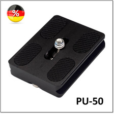 1 x Schnellwechselplatte PU-50 / Adapterplatte Stativ  für  ARCA-SWISS / Benro