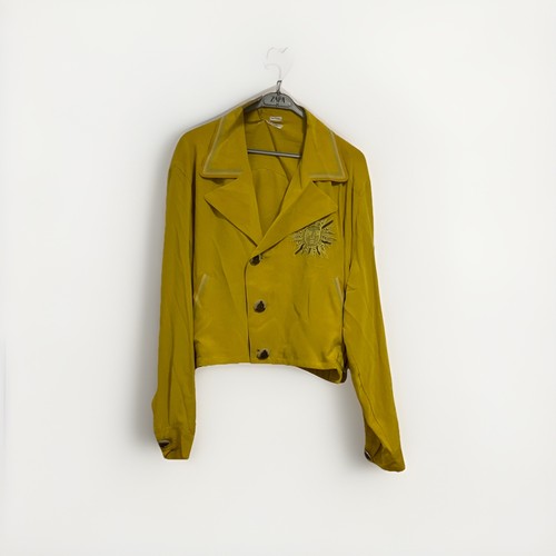 Neue gelbe seidenjacke von - seidenjacke,
