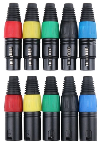 Xlr stecker set 5x male - dj,