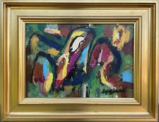 Ölbild Moderne Kunst Abstrakte Figurenkomposition  