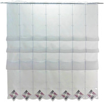 nach Maß Cliprollo Raffrollo Scheibengardine Faltrollo Violett Beere Höhe 170cm