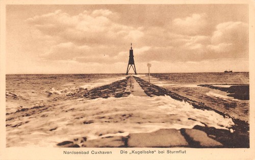 Cuxhaven die kugelbake bei - die,