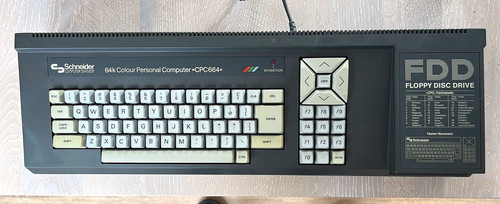 Schneider cpc664 64k colour - schneider,
