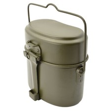 BW Essgeschirr Aluminium Kochgeschirr Bundeswehr Outdoor Bushcraft 3-tlg. Set