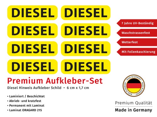 Aufkleber diesel tanken - aufkleber,