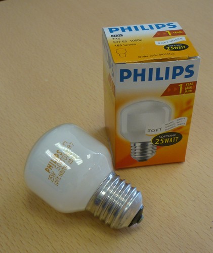 Philips glühlampe e27 - 25w, t45