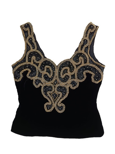 Damen top schwarz - top, gr.40