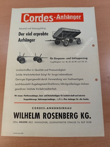 Cordes anhänger uelzener - cordes,