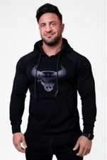 Bison Hoodie All Black Neuware Restposten Größe XL   