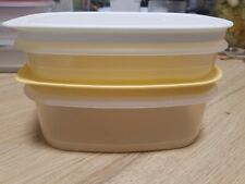 Tupperware Mini Junior Cool`n Fresh Set 640 + 260 ml Gelb-Weiß Stapelprofi