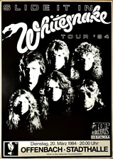 WHITESNAKE 1984 OFFENBACH - orig. Concert Poster - Konzert Plakat -DIN A1 xx